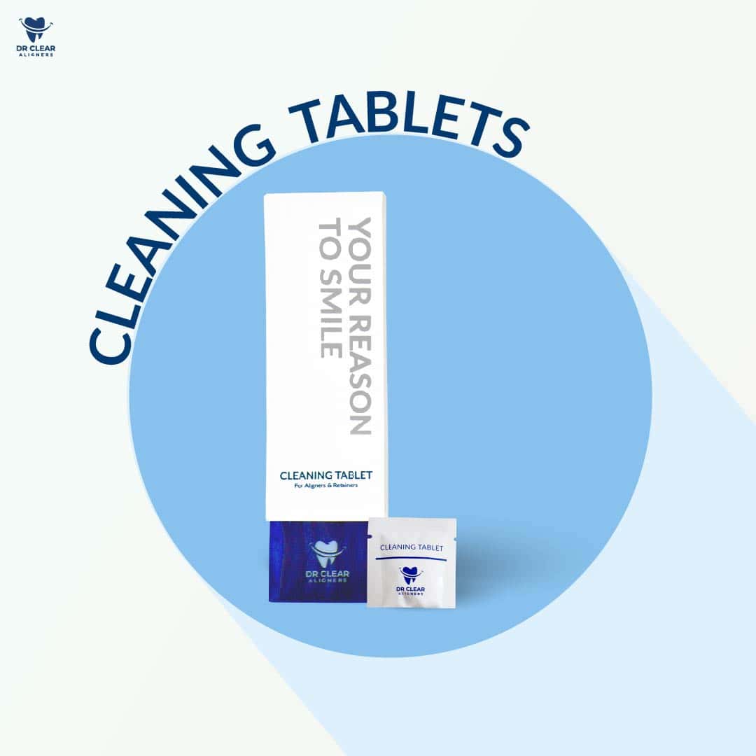 ผลิตภัณฑ์ทำความสะอาดอุปกรณ์จัดฟันใส (Cleaning Tablet)